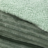 Cobertor  Reversible Sherpa 2 Plazas Cotelón Verde DIB