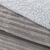 Cobertor  Reversible Sherpa 2 Plazas Cotelón Gris DIB