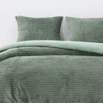 Cobertor  Reversible Sherpa 2 Plazas Cotelón Verde DIB