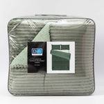 Cobertor  Reversible Sherpa 2 Plazas Cotelón Verde DIB