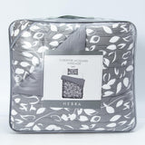 Cobertor Jacquard 1.5P Hojas Gris DIB