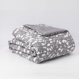 Cobertor Jacquard 1.5P Hojas Gris DIB