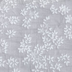 Cobertor Floral 2P Flores Gris Hebra