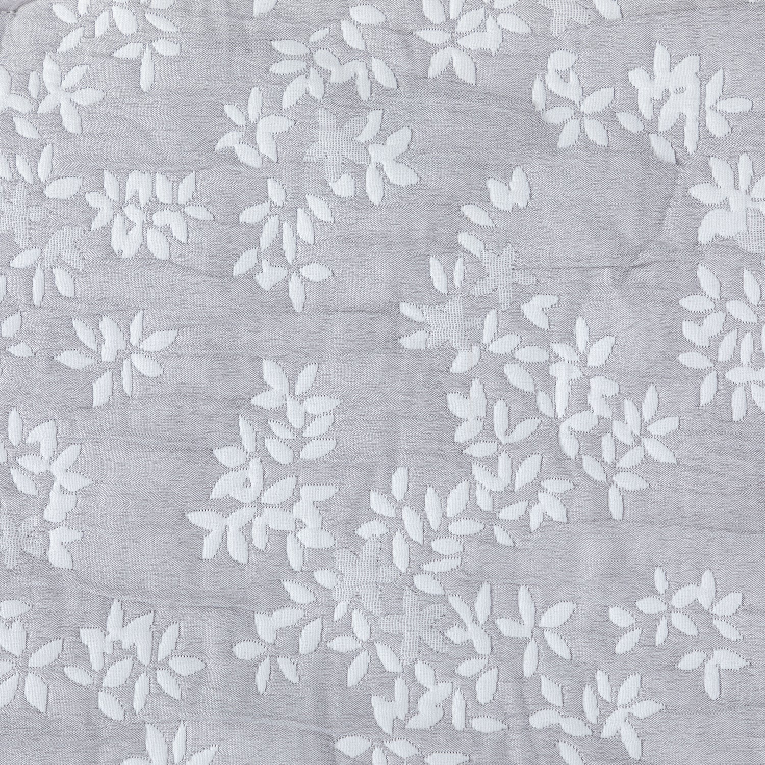 Cobertor Floral 2P Flores Gris Hebra