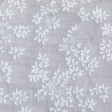 Cobertor Floral 2P Flores Gris Hebra