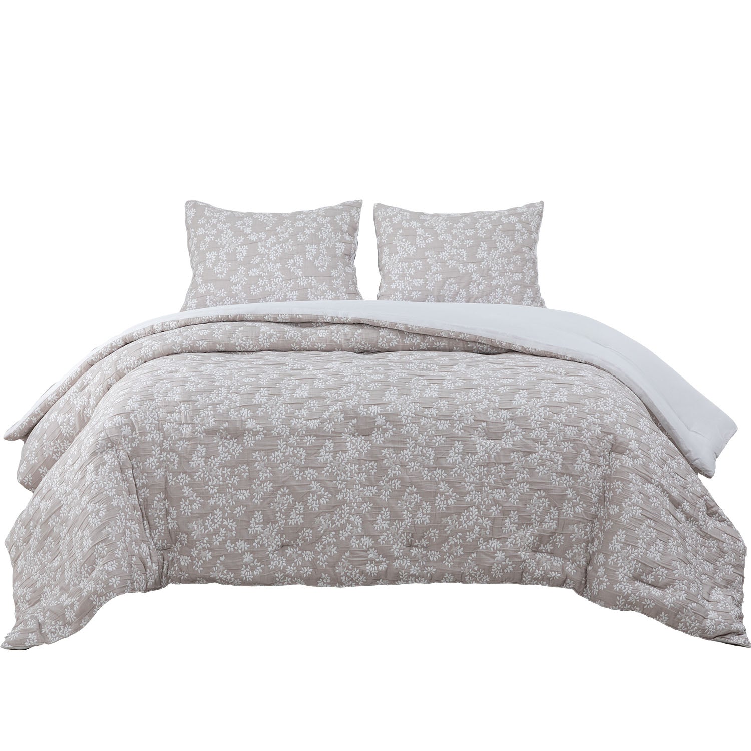 Cobertor Floral King Flores Beige Hebra