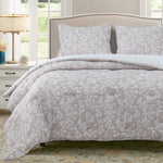 Cobertor Floral King Flores Beige Hebra