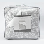 Cobertor Floral King Flores Gris Hebra