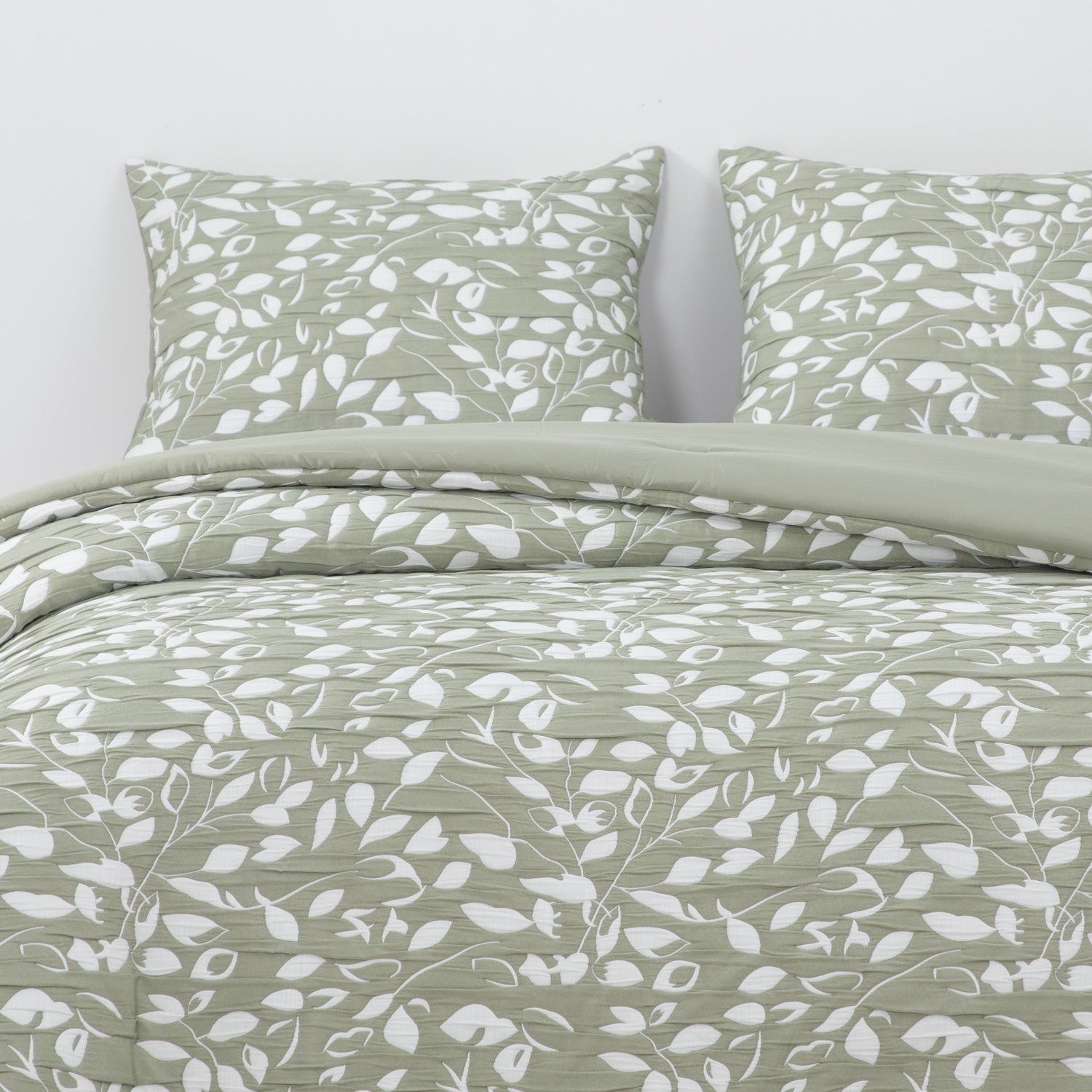 Cobertor Jacquard King Hojas Verde DIB