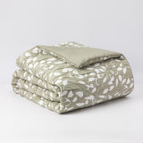 Cobertor Jacquard King Hojas Verde DIB