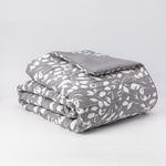 Cobertor Jacquard 2P Hojas Gris DIB
