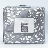 Cobertor Jacquard King Hojas Gris DIB