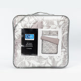 Quilt Reversible Estam 1.5P Flores Gris DIB