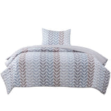 Quilt Reversible Estam 1.5P Zigzag Beige DIB