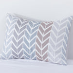 Quilt Reversible Estam 1.5P Zigzag Beige DIB