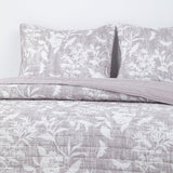 Quilt Reversible Estam 2P Flores Gris DIB