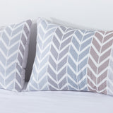 Quilt Reversible Estam 2P Zigzag Beige DIB