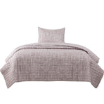 Quilt Reversible Textura 1.5P Taupe DIB