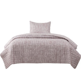 Quilt Reversible Textura 1.5P Taupe DIB