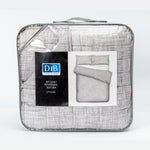 Quilt Reversible Textura 2P Gris DIB