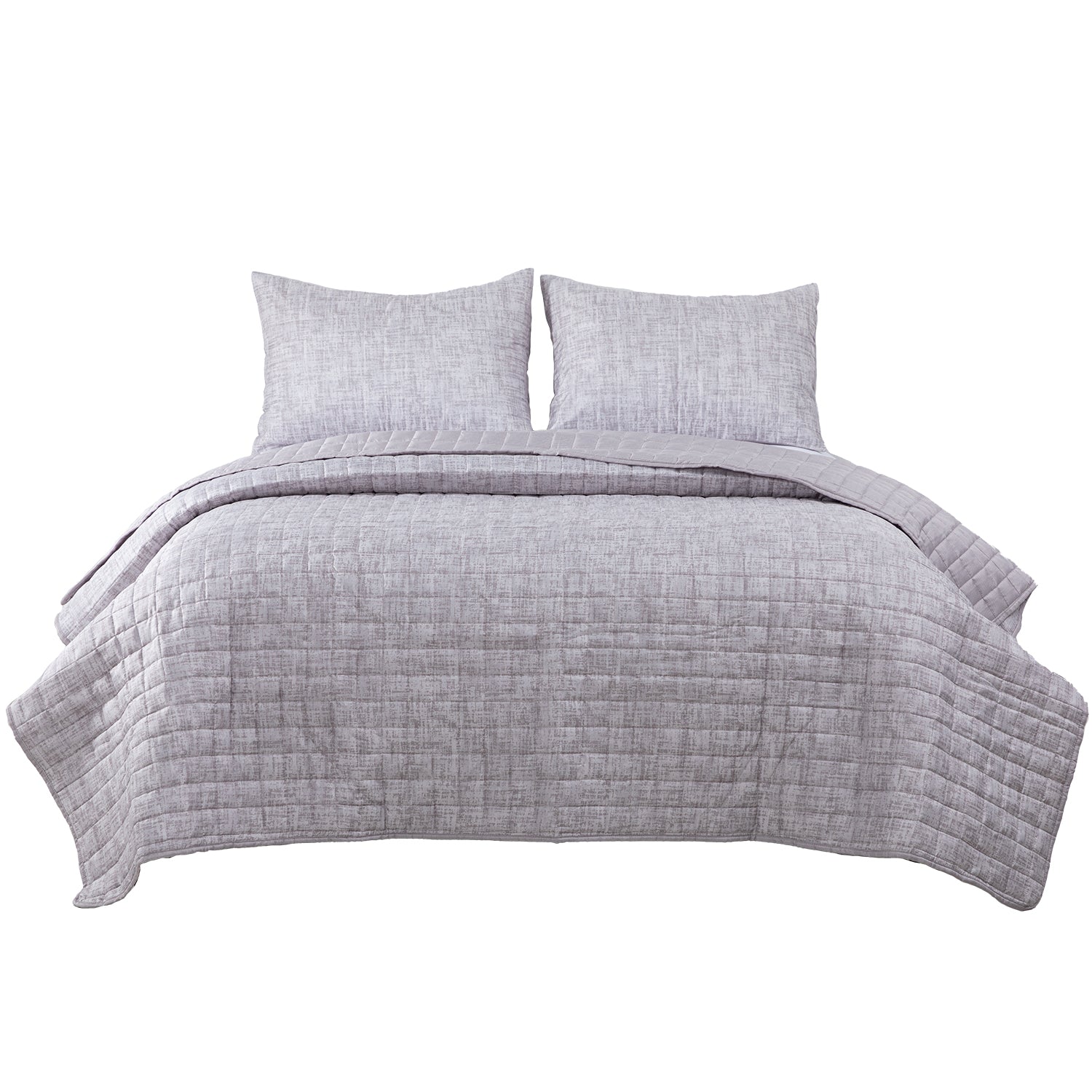 Quilt Reversible Textura 2P Gris DIB