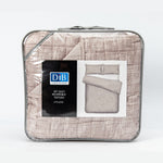 Quilt Reversible Textura 2P Taupe DIB