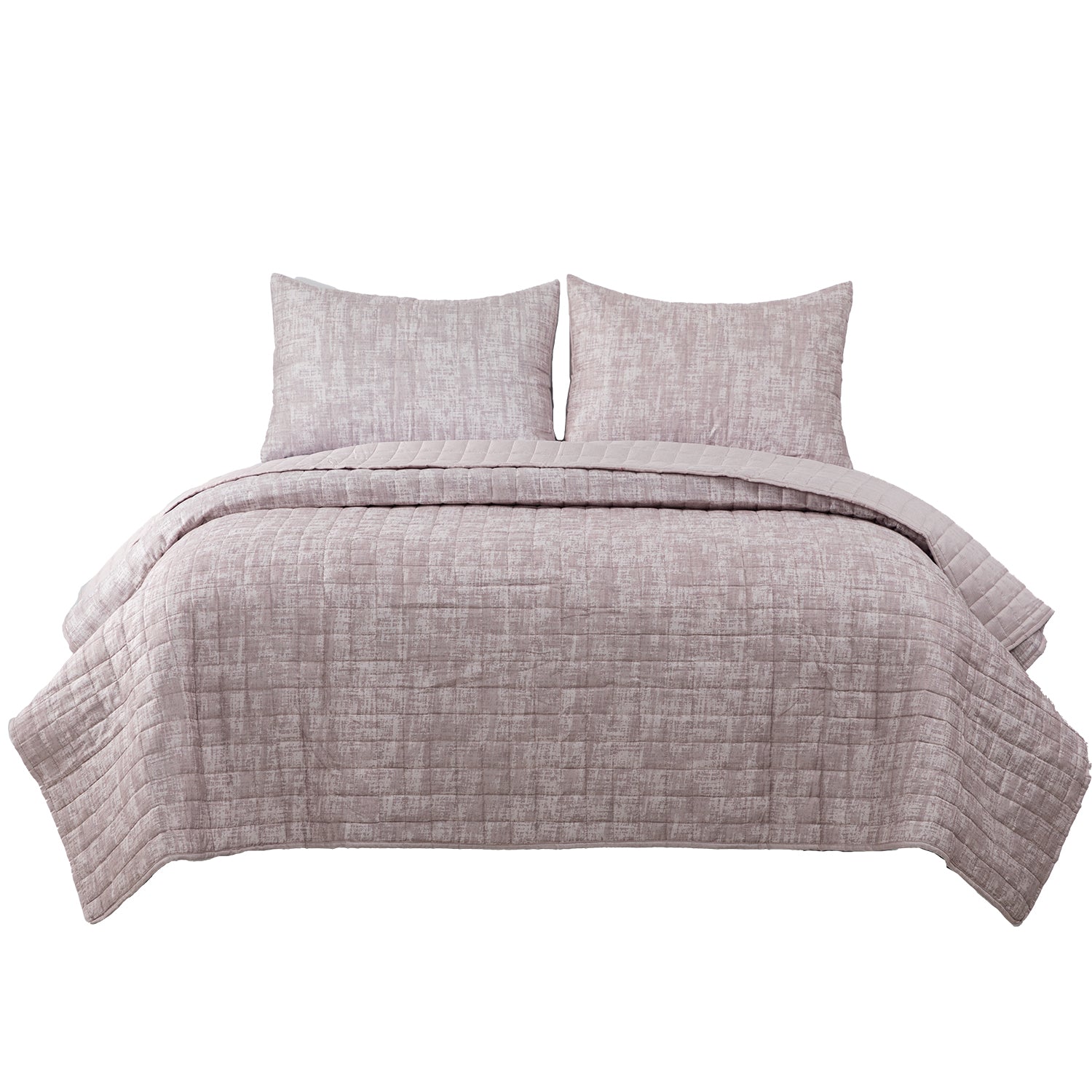 Quilt Reversible Textura 2P Taupe DIB