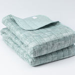 Quilt Reversible Textura 2P Verde DIB