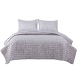Quilt Reversible Textura King Gris DIB