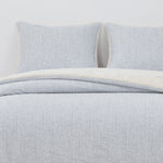 Quilt  Reversible Sherpa 2 Plazas Gris DIB