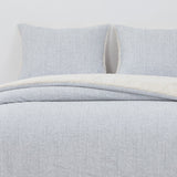 Quilt  Reversible Sherpa 2 Plazas Gris DIB