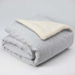 Quilt  Reversible Sherpa 2 Plazas Gris DIB