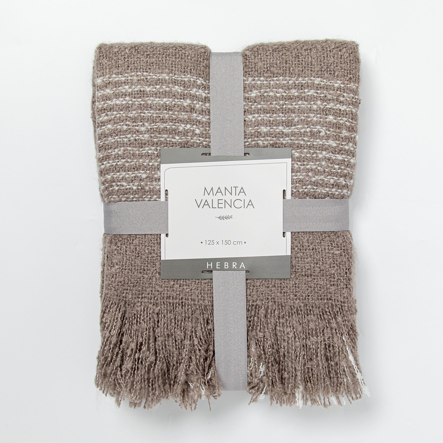 Manta Valencia 125X150 Gris Hebra