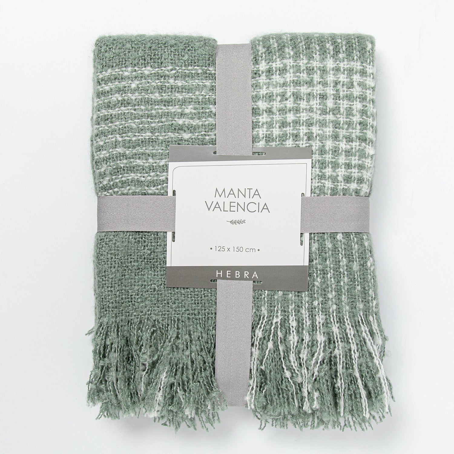 Manta Valencia 125X150 Verde Hebra
