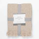 Manta Barcelona 125X150 Beige Hebra