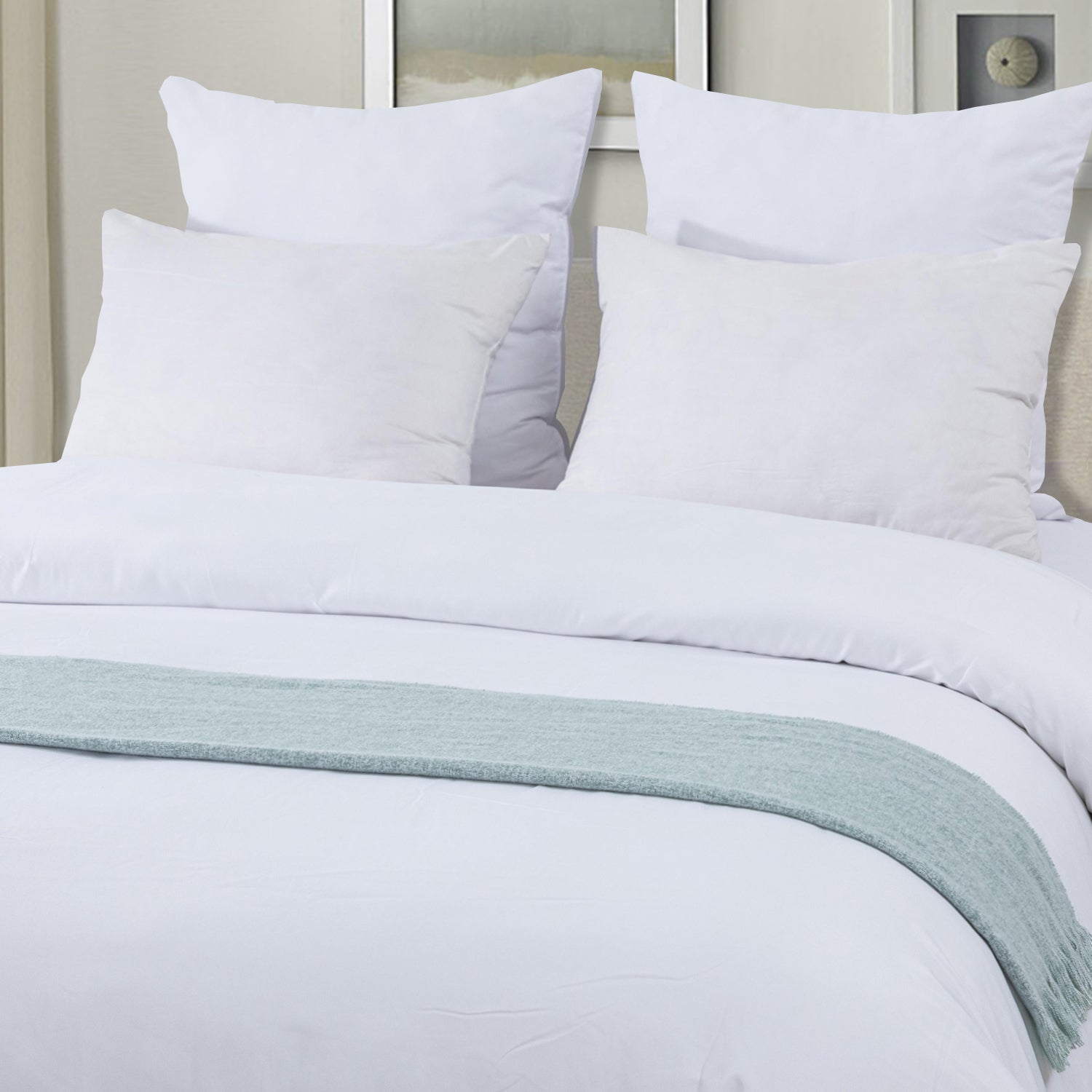 Manta Barcelona 125X150 Menta Hebra