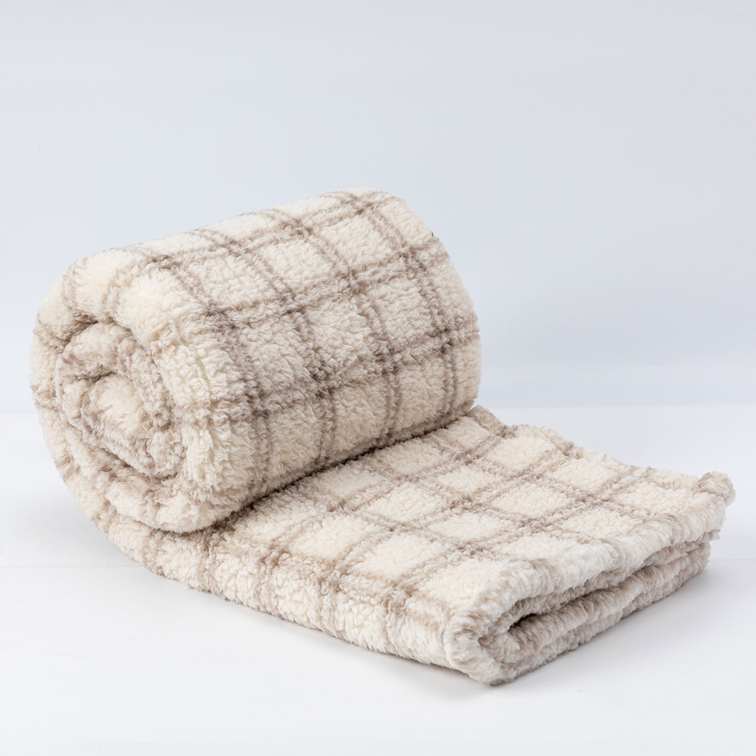 Manta Sherpa 125X150 Malaga Café/Crudo DIB