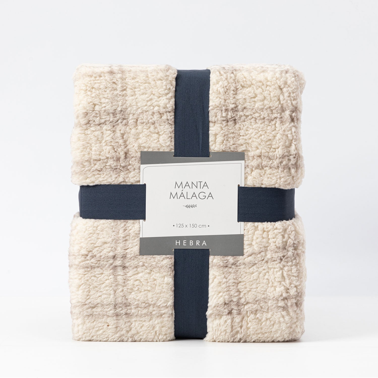 Manta Sherpa 125X150 Malaga Gris/Crudo DIB