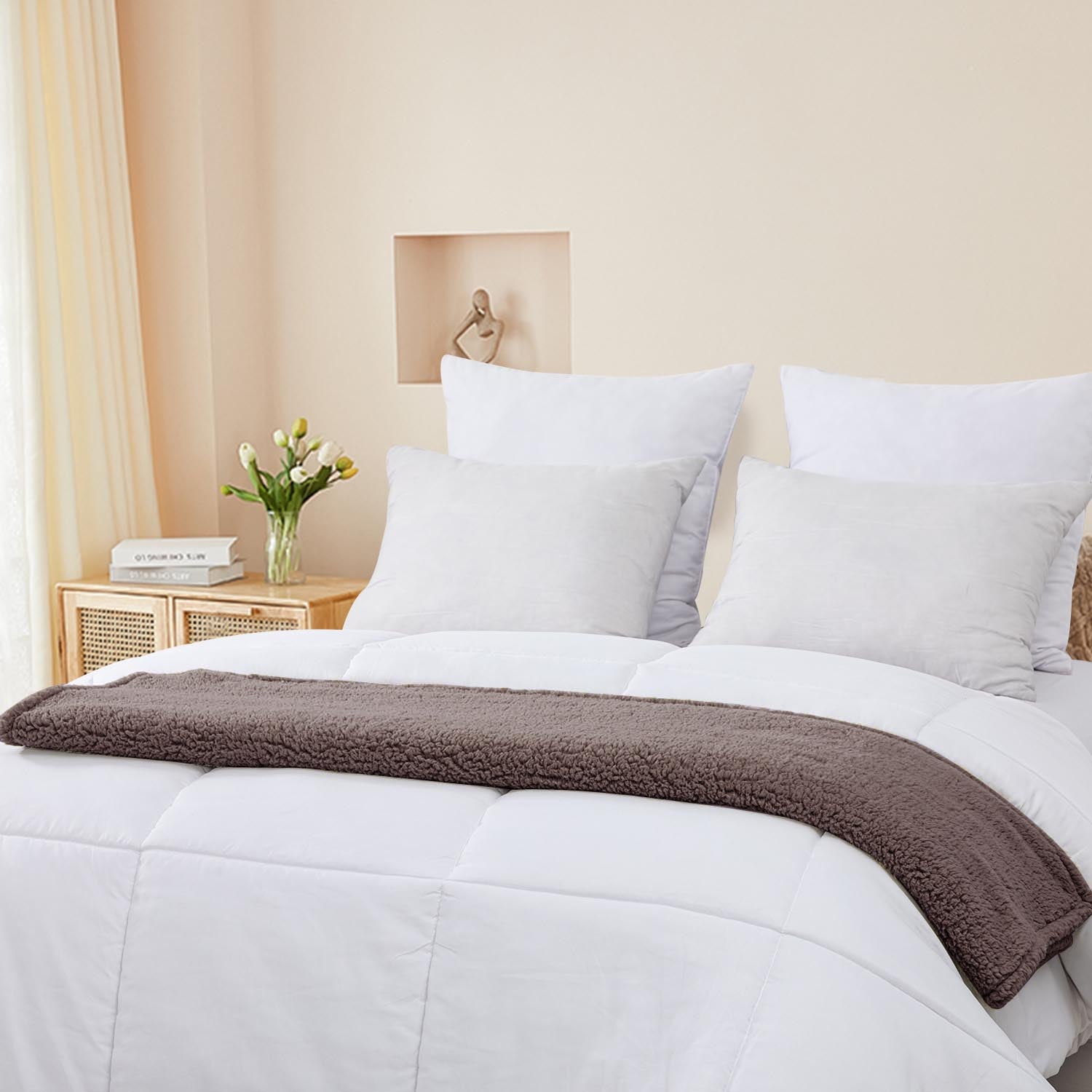 Manta Sherpa 125X150 Sevilla Gris DIB