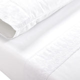 Juego Sabana Broderie Pamplona 1.5P 185X270 Blanco DIB
