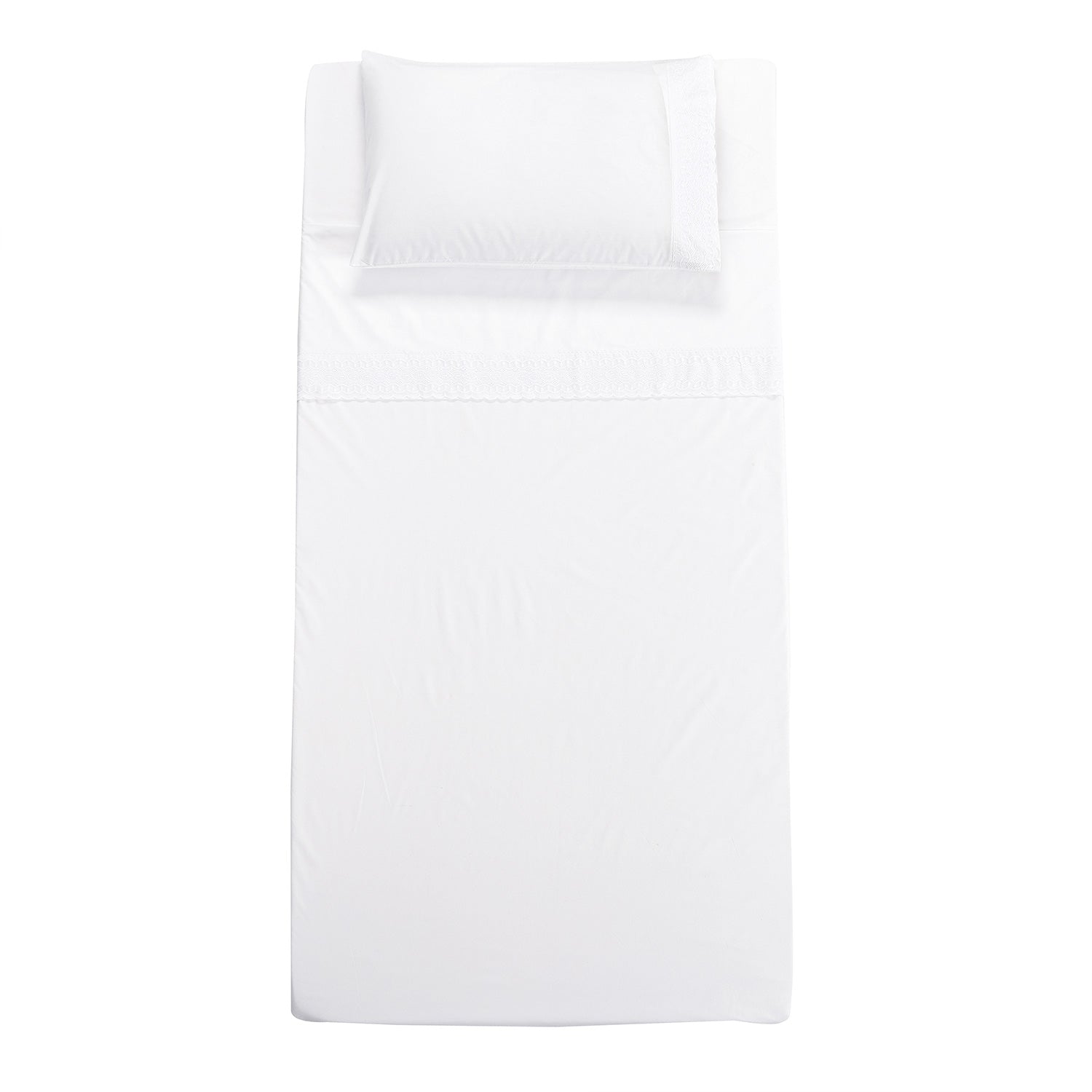 Juego Sabana Broderie Vittoria 1.5P 185X270 Blanco DIB