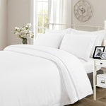 Juego Sabana Broderie Pamplona Super King 290X270 Blanco DIB