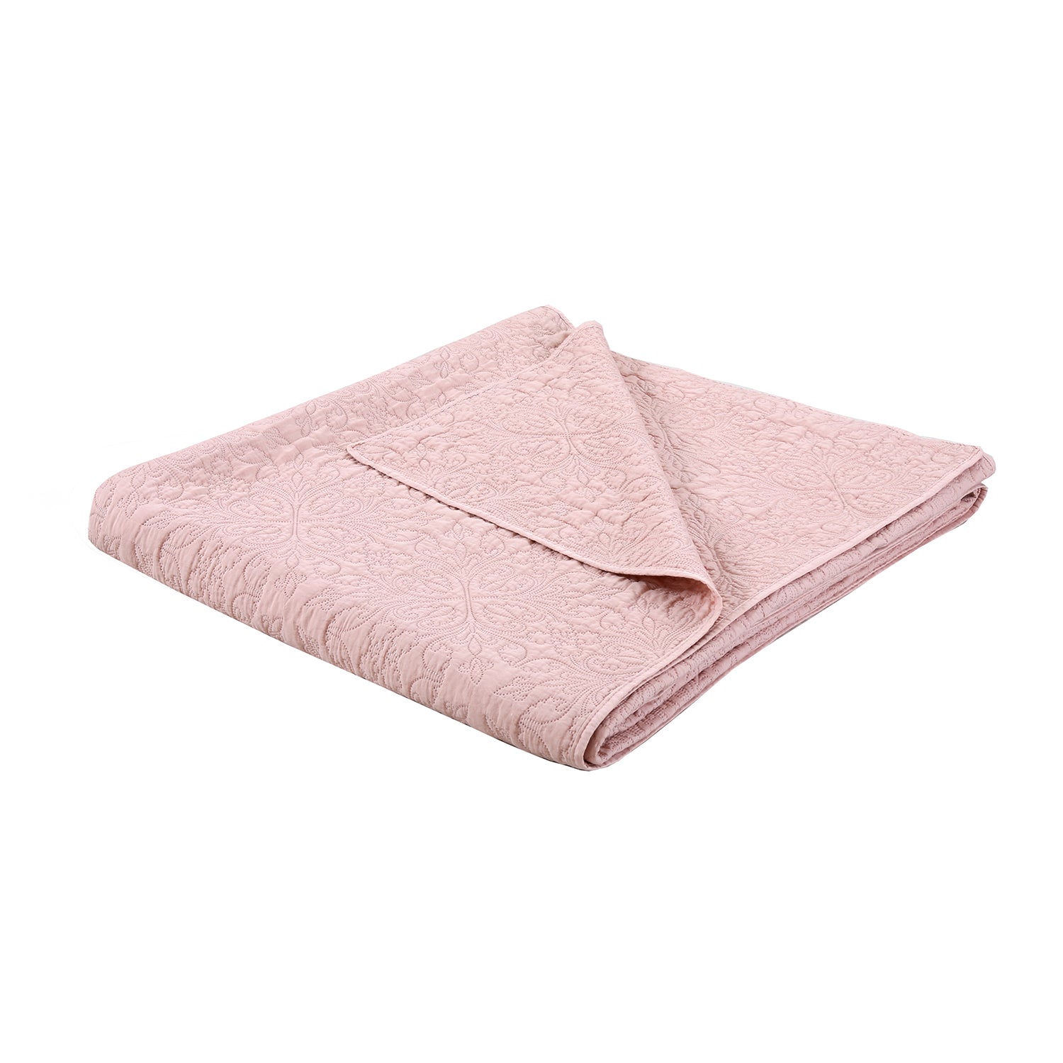 Quilt Hebra Floral King Rosa DIB