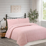 Quilt Hebra Floral King Rosa DIB