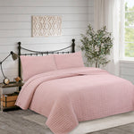 Quilt Patchwork Formas King Rosa DIB