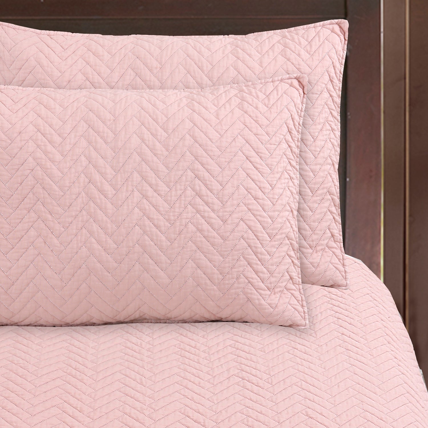 Quilt Hebra Geometric 2P Rosa DIB