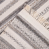 Alfombra Dhurrie Premium Lineas 190X290 Gris