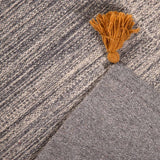 Alfombra Handwoven Wool Lines 190X290 Gris/Amarillo