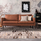 Alfombra Natural Leather Design 140X200 Beige/Gris 688302