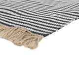 Alfombra Natural Stripe 190X290 Negro 253203